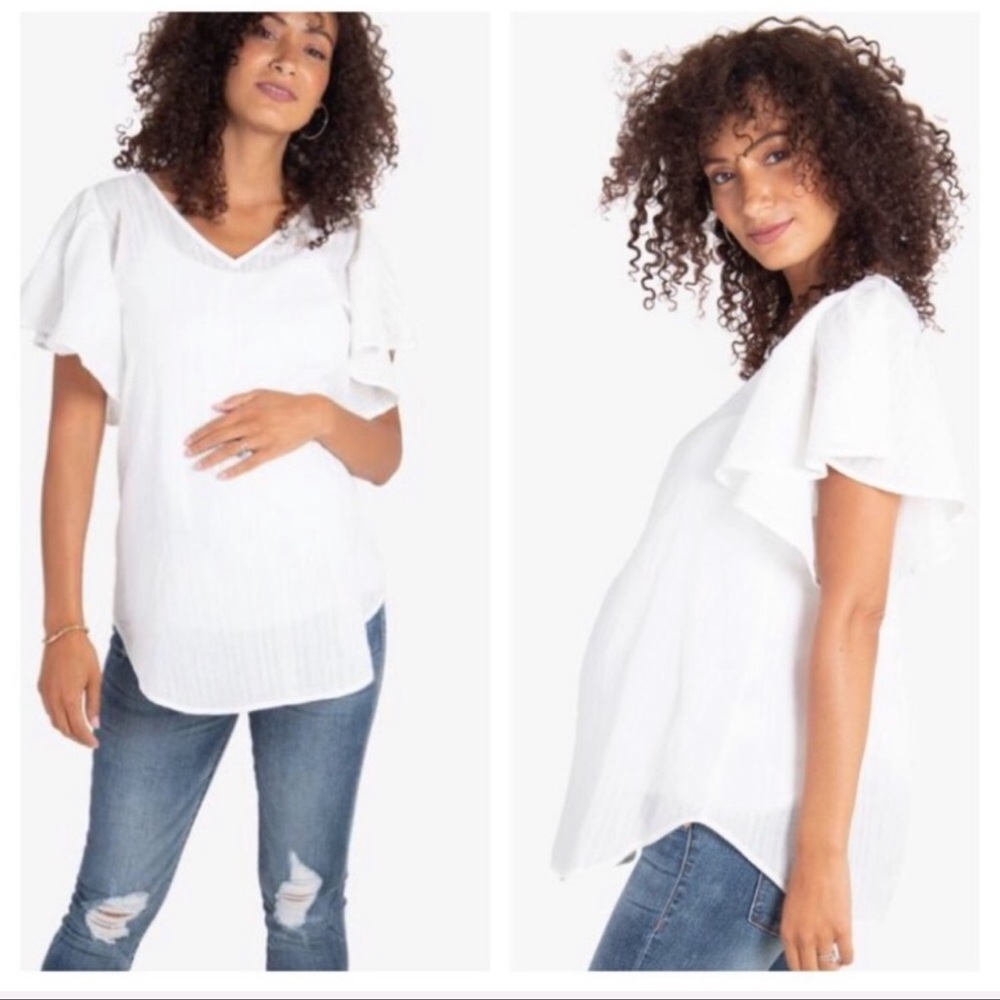 Ingrid and Isabel | Flutter Sleeve Top